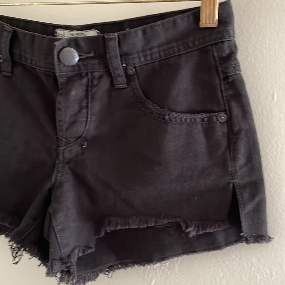 FP FREE PEOPLE BLACK SHORTS Size W 24 U.S.A.COD # 0159. - Picture 13 of 14